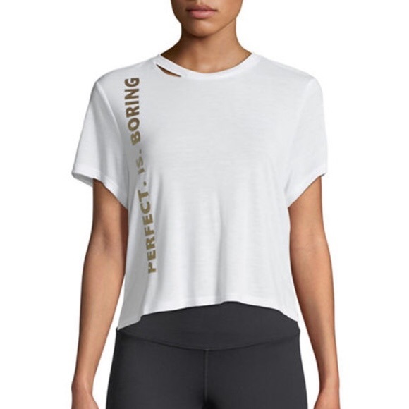 Sam Edelman “PERFECT IS BORING” T-shirt - Picture 1 of 1